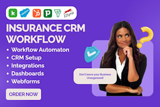 insurance CRM workflows keap ezlynx zoho bigin hubspot pipedrive salesforce