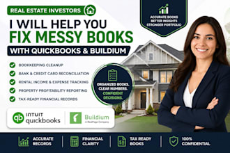 help real estate investors fix messy books bookkeeping with quickbooks buildium