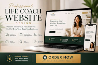 coaching website for life coach, consultant, speaker, trainer