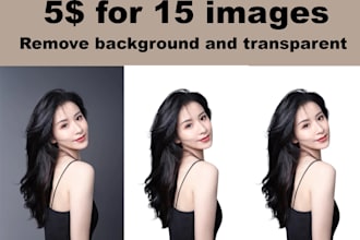 remove background and masking hair with transparent png