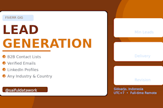 build a targeted lead generation list with verified contacts
