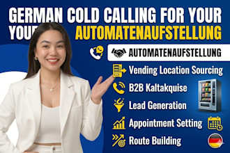do german cold calling for automatenaufstellung vending location