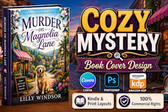 design cozy mystery book covers for kindle and print