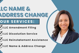 us llc amendment, wyoming llc dissolution llc reinstatement, name address change