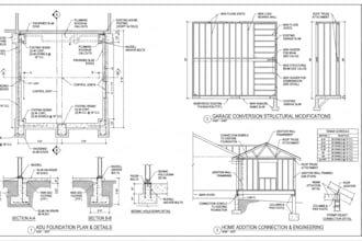 do adu foundation plans garage conversion structural home addition engineering
