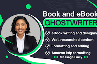 be your book and ebook writer