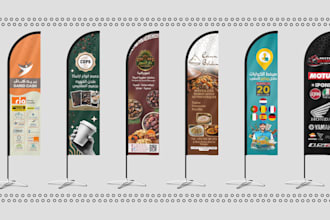 do amazing design feather flag, for you