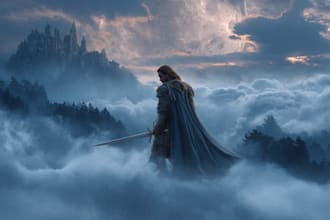 fantasy book cover design or fantasy book cover