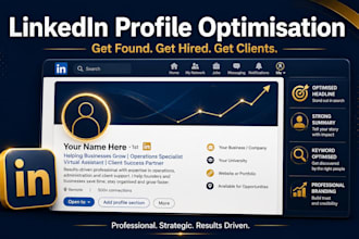 optimise your linkedin profile to attract clients, jobs and opportunities