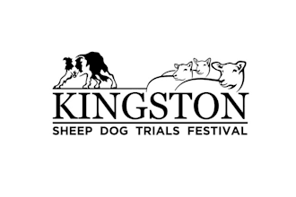 create a visually sheep dog trails logo for top 100 event