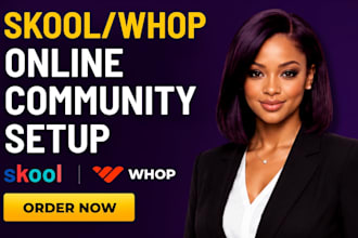 setup skool online community, skool course content and automate monetization