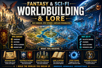 create immersive fantasy or sci fi worldbuilding and lore