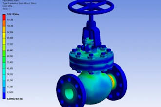 fea cad mechanical stress and thermal analysis with detailed reports in ansys