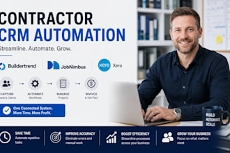 create contractor CRM automation with buildertrend, jobnimbus, and xero