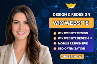 develop wix website design, wix studio website, redesign wix website