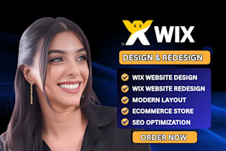 develop wix website design, wix studio website, redesign wix website