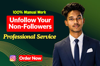manually unfollow and remove fake followers for you
