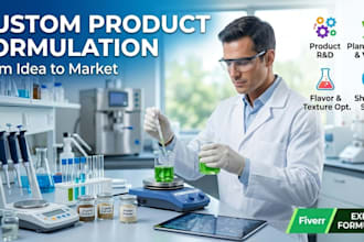 be your food scientist for recipe creation and food products development support