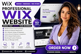 setup, build design or redesign wix website, wix ecommerce website development