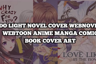 design light novel cover typography and webnovel layout
