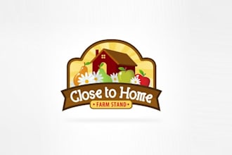 make looks nice logo for close to home farm stand