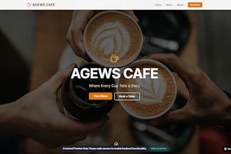 design a modern responsive landing page website fast
