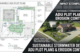 design sustainable stormwater management adu plot plan and erosion control