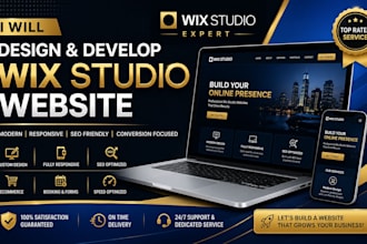 develop and design wix studio website