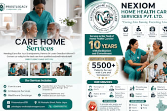 design professional medical flyer, dental, pharmacy, hospital, print materials