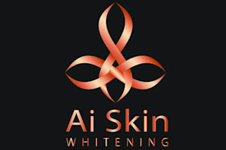 design professional super skin whitening logo