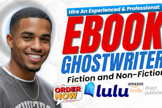 ghostwrite self help ebook, edit memoir, christian journal, sport, fitness guide