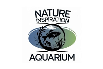 design traditional aquarium nature logo