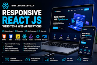 develop production ready web applications using react js