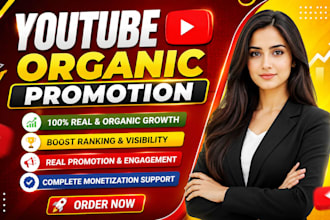 do complete youtube channel promotion for monetization