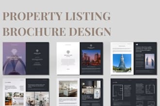 design real estate buyer guide, architecture property listing sales brochure