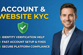 help any account and website kyc