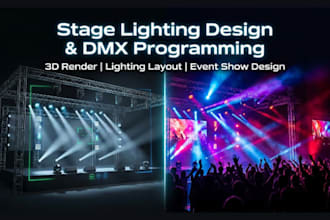 design stage lighting setup lighting render dmx lighting control for your show