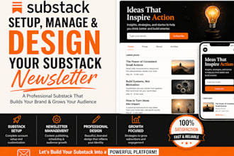 setup substack account manage substack newsletter substack newsletter design