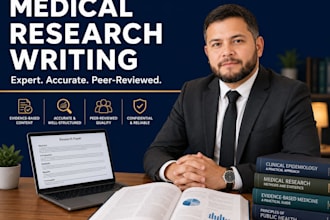 write medical research, health content, and clinical articles