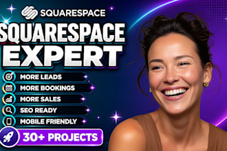 design redesign squarespace website squarespace template landing page custom CSS