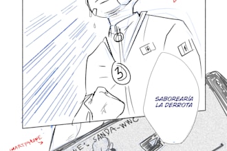 draw your one shot manga storyboard