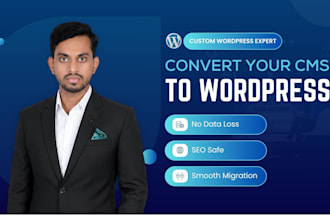 convert your existing cms to wordpress without data loss