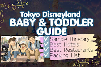 provide a tokyo disneyland itinerary for families with babies and toddler
