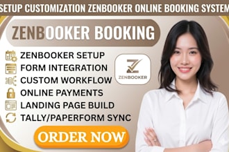 setup customization zenbooker online booking system typeform jotform tallyforms