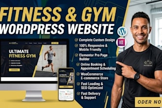 design responsive wordpress website for gym and personal trainers