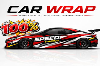 design professional racing car wrap and livery designs