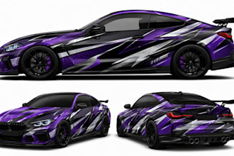 design professional racing car wrap and livery designs