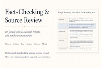 fact check claims and sources in your nonfiction writing