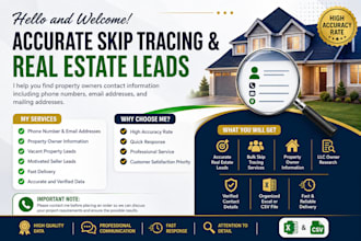 do llc skip tracing and real estate lead generation
