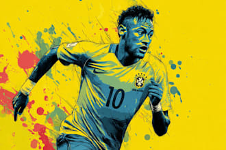 draw illustrations of football or other sports in my style